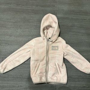 The North face 4T girls pink Fleece Jacket